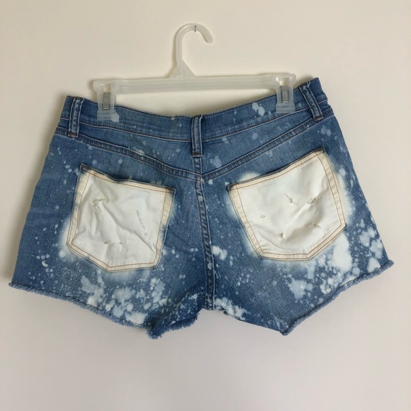 Distressed Tie-Dye J.Crew Denim Shorts - Picture 4 of 6